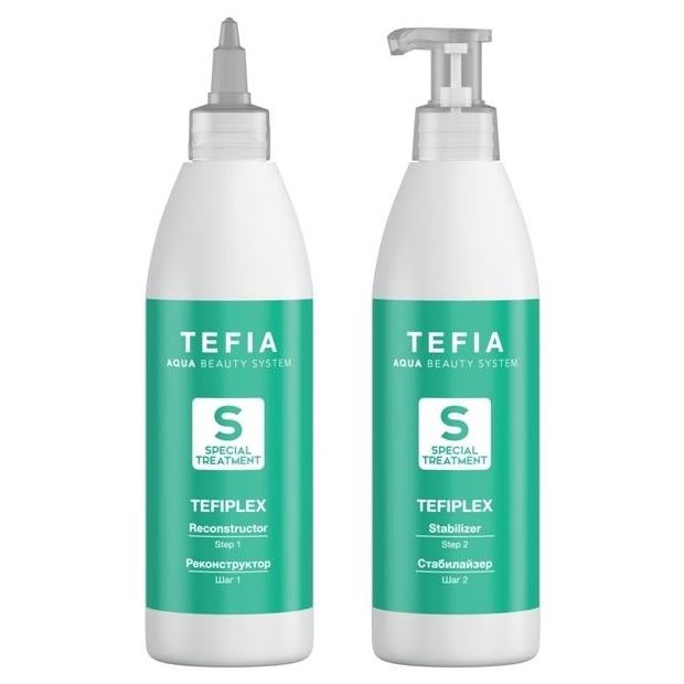 Tefia Special Treatment Tefiplex Step 1 + Step 2 Набор специальных средств для восстановления и реконструкции волос