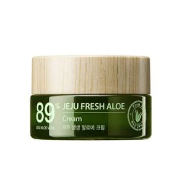 The Saem Fruits Jeju Fresh Aloe Cream Крем для лица с Алоэ, увлажняющий освежающий с 89% Алоэ Вера