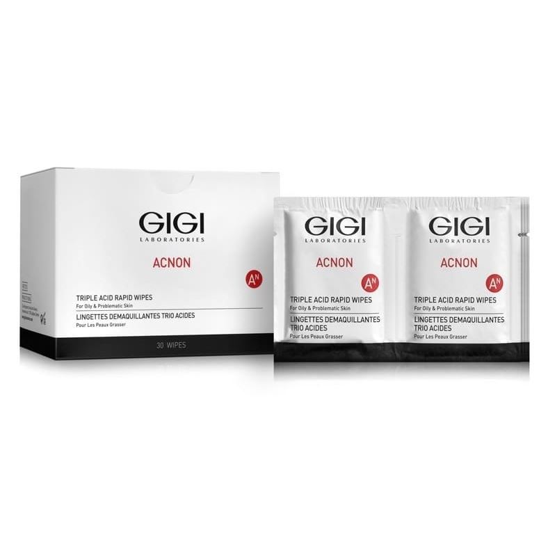 GiGi Acnon Acnon Triple Acid Rapid Wipes  Влажные очищающие салфетки