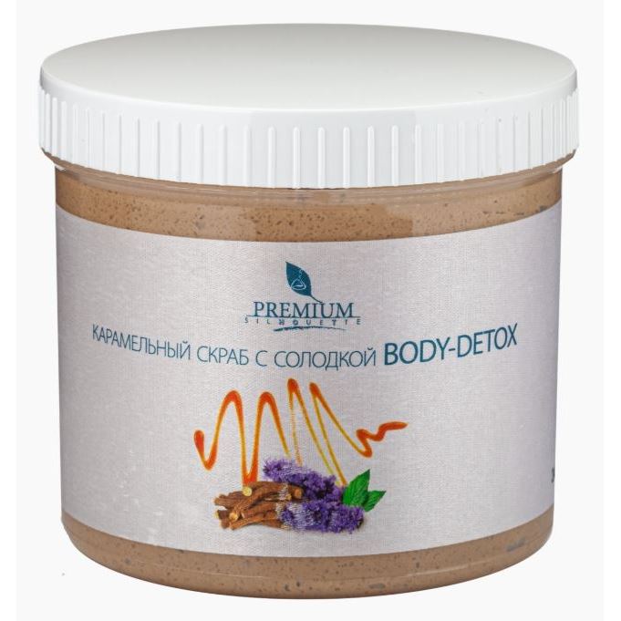 Premium Silhouette Карамельный скраб с солодкой Body-Detox Карамельный скраб с солодкой