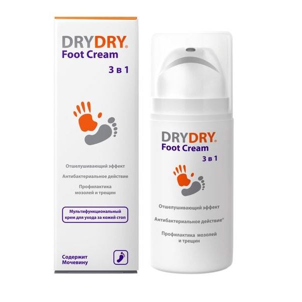 Dry Dry Antiperspirant Dry Dry Foot Cream Крем для ног мультифункциональный