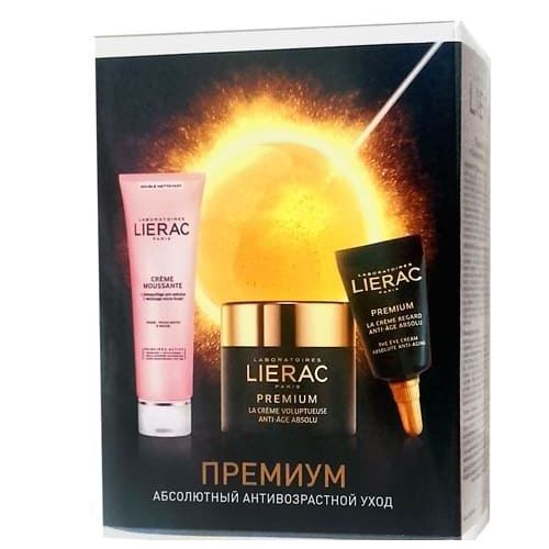 Lierac Premium Premium Kit "Знакомство с Премиум" подарочный набор Подарочный набор: крем, крем-мультикорректор для глаз, очищающий пенящийся крем