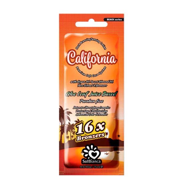 SolBianca Серия Classic California  Крем для загара в солярии с маслами арганы и сладкого миндаля, экстрактом розы