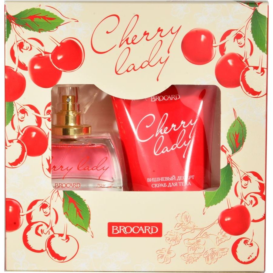 Fragrance Brocard Cherry Lady Набор: туалетная вода, скраб