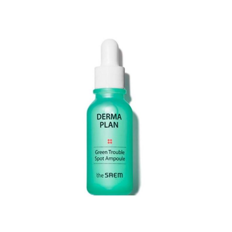The Saem Face Care Derma Plan Green Trouble Spot Ampoule Точечная сыворотка для проблемной кожи