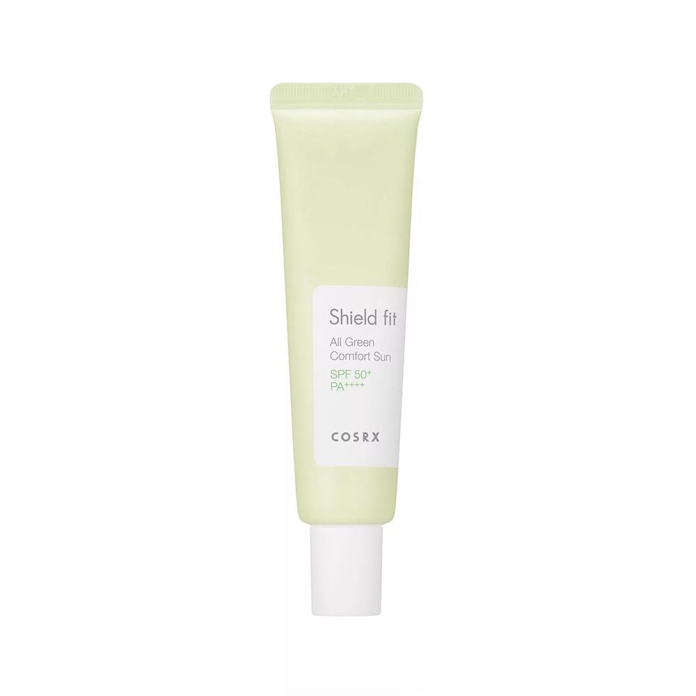 Cosrx Для сухой и обезвоженной кожи Shield Fit All Green Comfort Sun SPF50 + PA ++++  Крем для лица солнцезащитный 