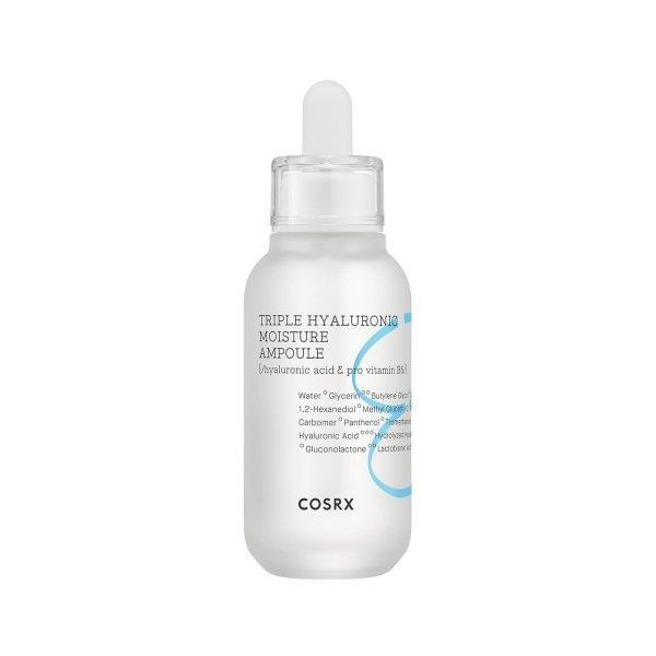 Cosrx Для сухой и обезвоженной кожи Triple Hyaluronic Moisture Ampoule  Сыворотка для лица мгновенное увлажнение