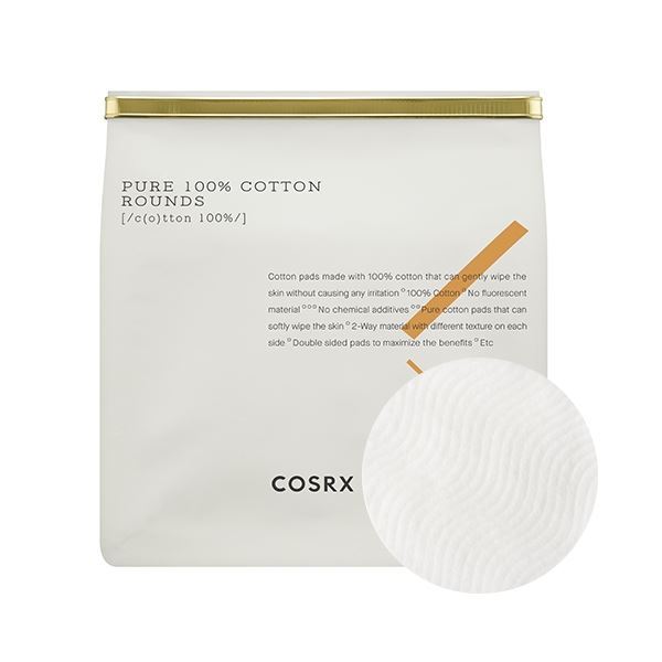 Cosrx Для сухой и обезвоженной кожи Pure 100% Cotton Rounds Хлопковые пады