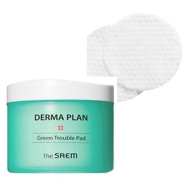 The Saem Face Care Derma Plan Green Trouble Pad Пилинг-пады