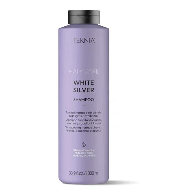 LakMe Teknia White Silver Shampoo Тонирующий шампунь для нейтрализации желтого оттенка волос 