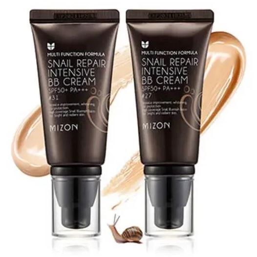 Mizon Make Up Snail Repair Intensive BB Cream SPF50+ РА+++ ББ-крем с экстрактом муцина улитки