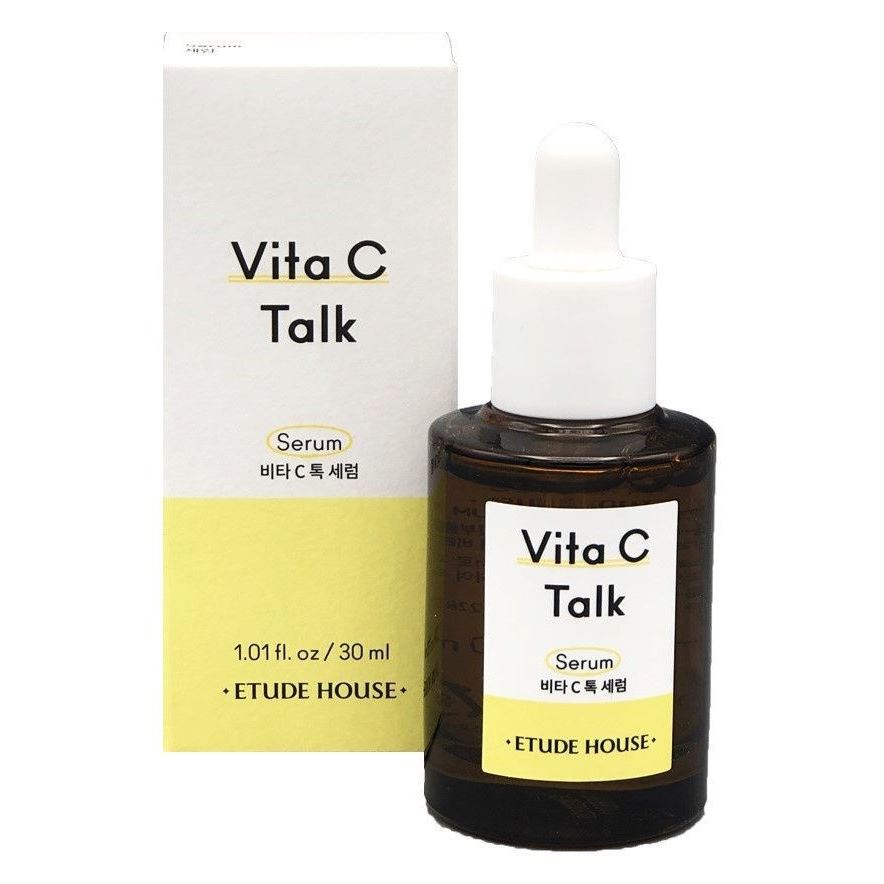 Etude House Face Care Vita C-Talk Serum  Сыворотка с витамином С