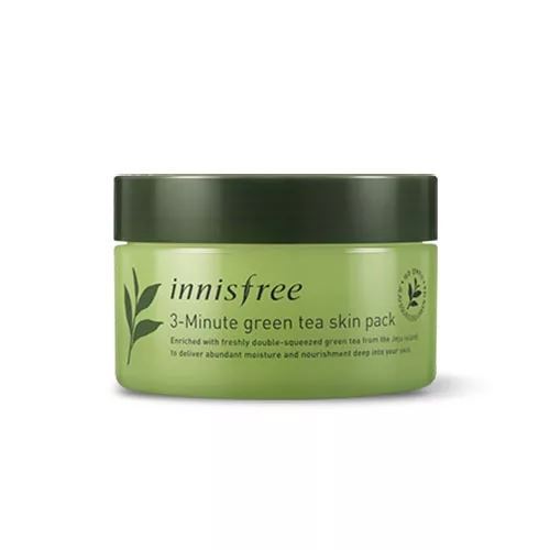 Innisfree Skin Care 3-Minute Green Tea skin Pack Интенсивная трех-минутная маска