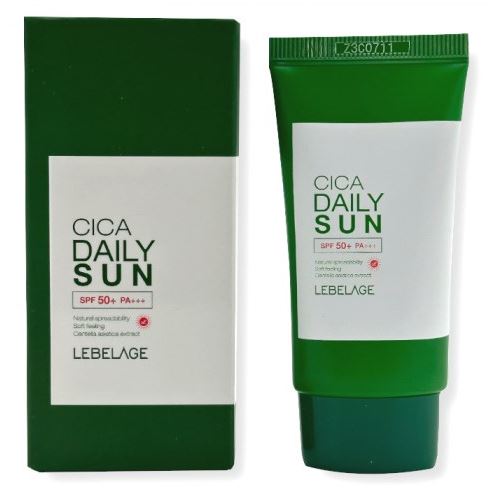 Lebelage Face Care Cica Daily Sun SPF50+/PA+++  Крем для лица солнцезащитый с центеллой азиатской для ежедневного использования