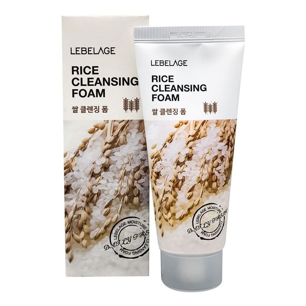 Lebelage Cleansing Rice Cleansing Foam  Очищающая пенка с экстрактом рисовых отрубей