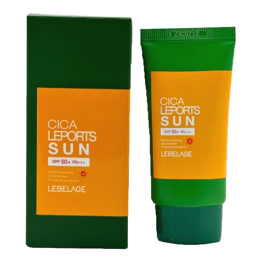 Lebelage Face Care Cica Leports Sun SPF50+ PA+++  Крем для лица солнцезащитный с центеллой азиатской для высокой активности и занятий спортом