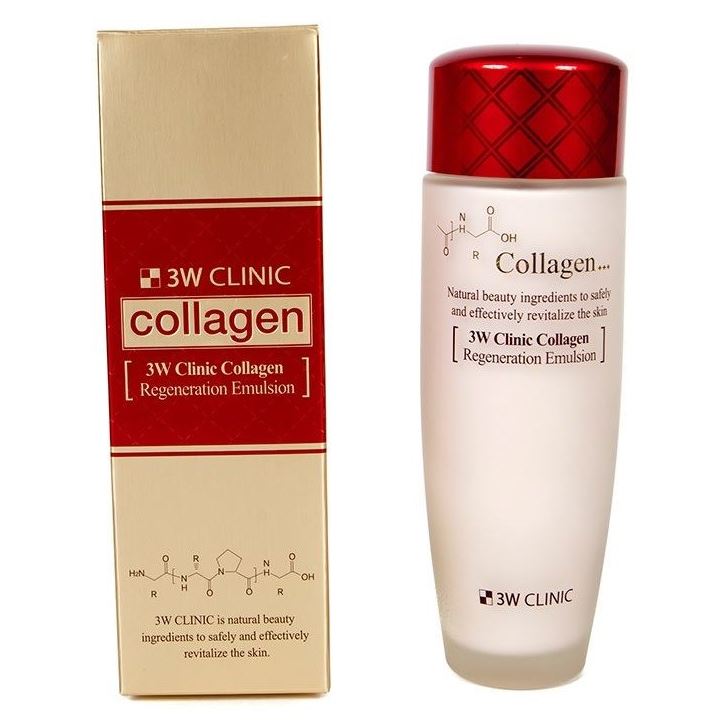 3W Clinic Anti-Age Collagen Regeneration Emulsion Восстанавливающая эмульсия с коллагеном