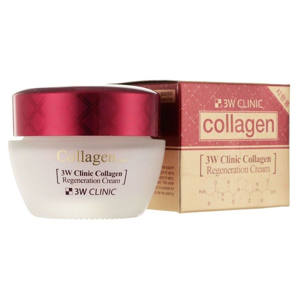 3W Clinic Anti-Age Collagen Regeneration Cream Восстанавливающий крем для лица с коллагеном