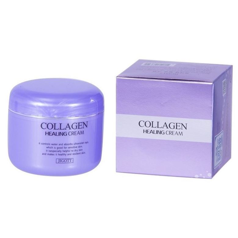 Jigott Skin Care Collagen Healing Cream Питательный ночной крем с коллагеном