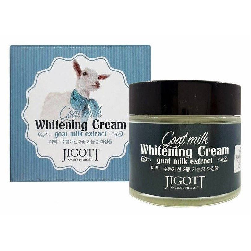 Jigott Skin Care Goat Milk Whitening Cream Осветляющий крем для лица с экстрактом козьего молока