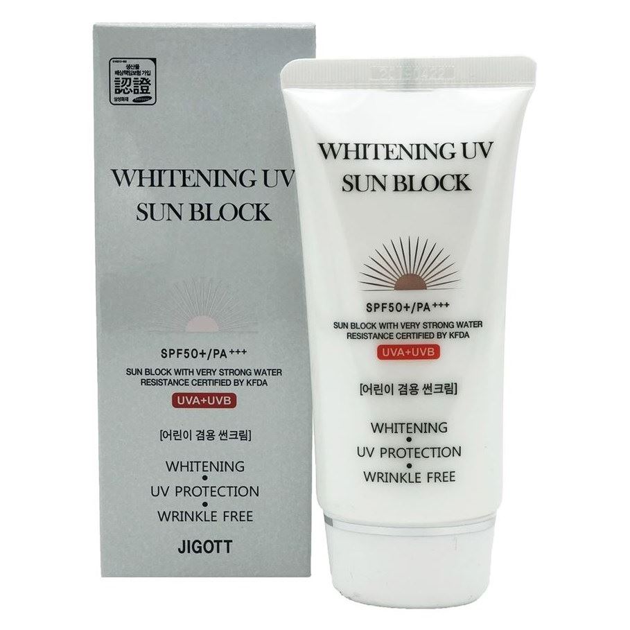 Jigott Skin Care Whitening Uv Sun Block Cream SPF50+/PA+++ Солнцезащитный крем
