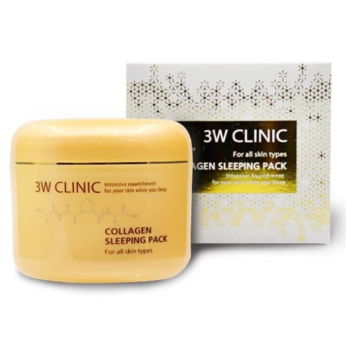 3W Clinic Anti-Age Collagen Sleeping Pack Укрепляющая маска ночного действия с коллагеном