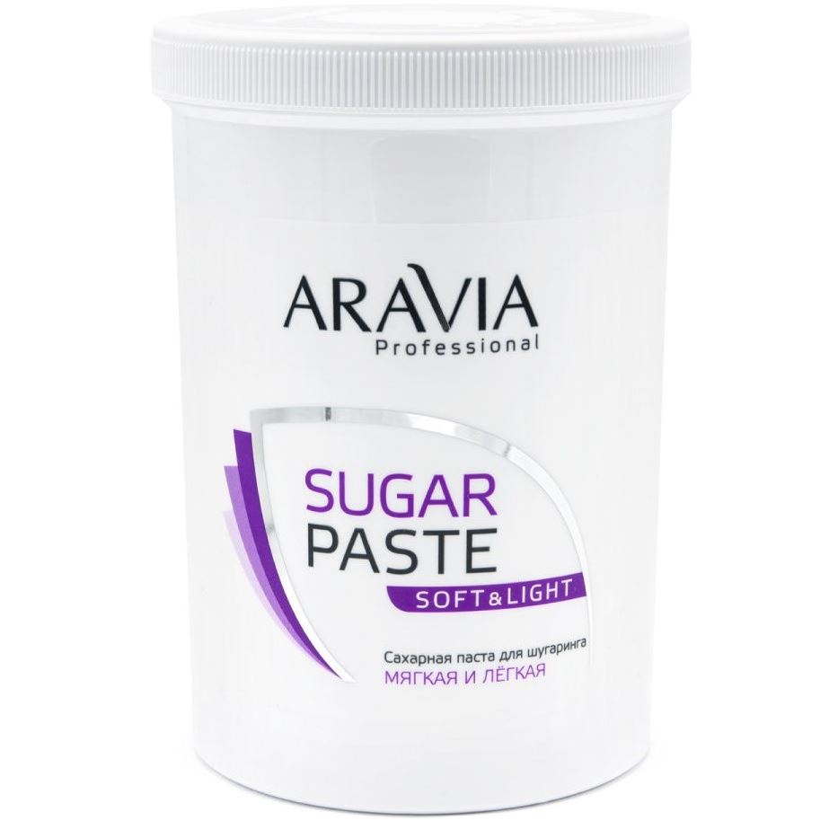 Aravia Professional Шугаринг Sugar Paste Soft&Light 1500 г Паста для шугаринга "Мягкая и легкая" 1500 г
