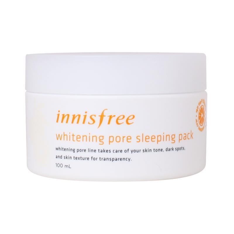 Innisfree Skin Care Whitening Pore Sleeping Pack Ночная осветляющая и обновляющая маска для лица с витамином С