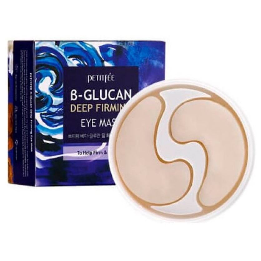 Petitfee Face Care B-Glucan Deep Firming Eye Mask Тканевые патчи для кожи вокруг глаз