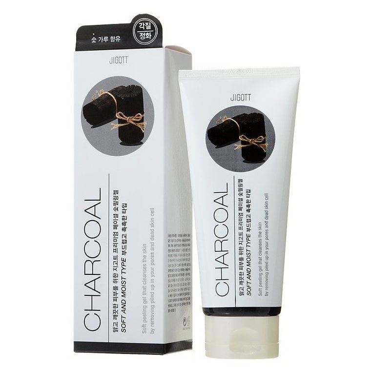 Jigott Skin Care Premium Facial Charcoal Peeling Gel Гель с древесным углем