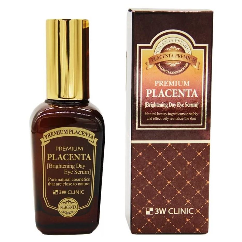 3W Clinic Anti-Age Premium Placenta Brightening Day Eye Serum Увлажняющая сыворотка для области вокруг глаз