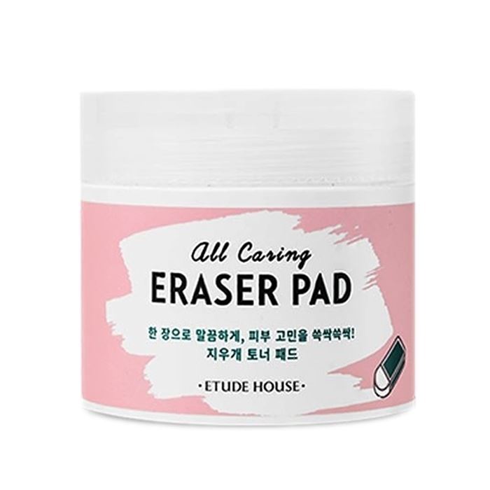 Etude House Face Care All Caring Eraser Pad Очищающие тонизирующие диски 