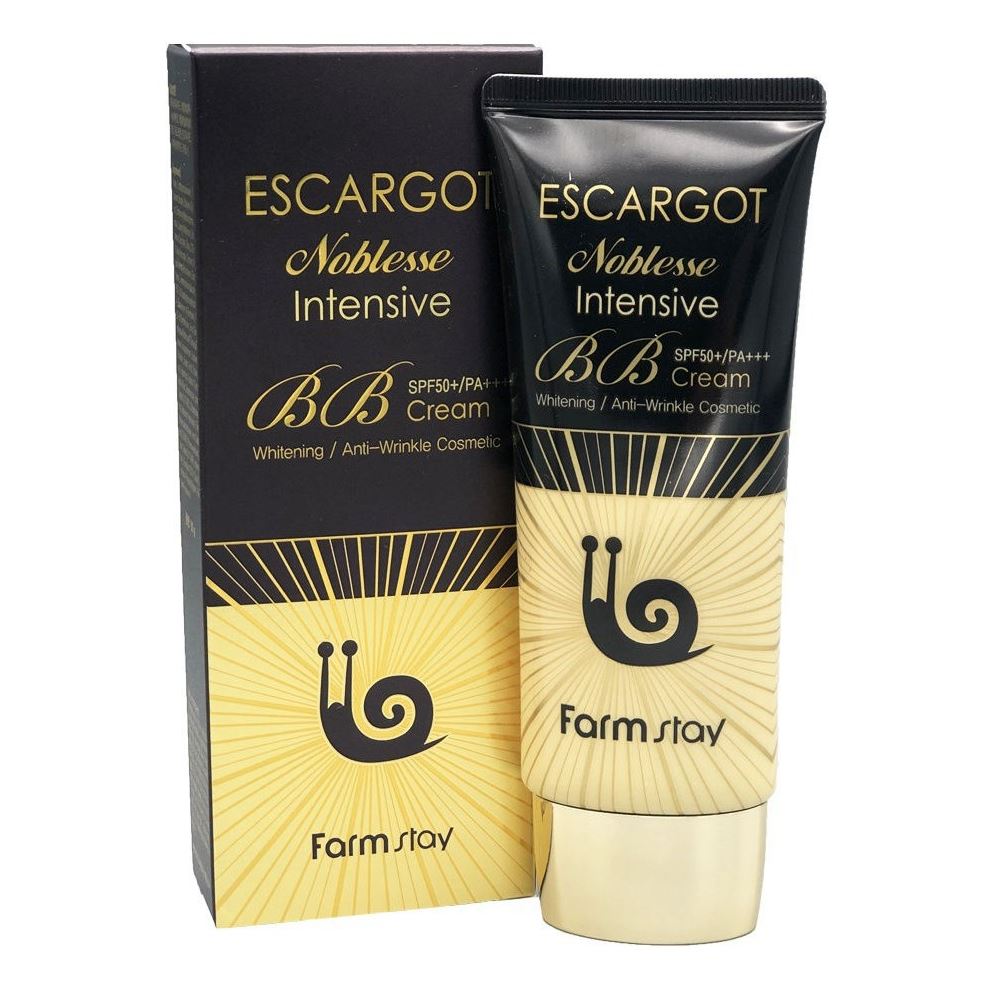 FarmStay Make Up Escargot Noblesse Intensive Bb Cream SPF50+/PA+++ BB крем для лица с муцином королевской улитки 