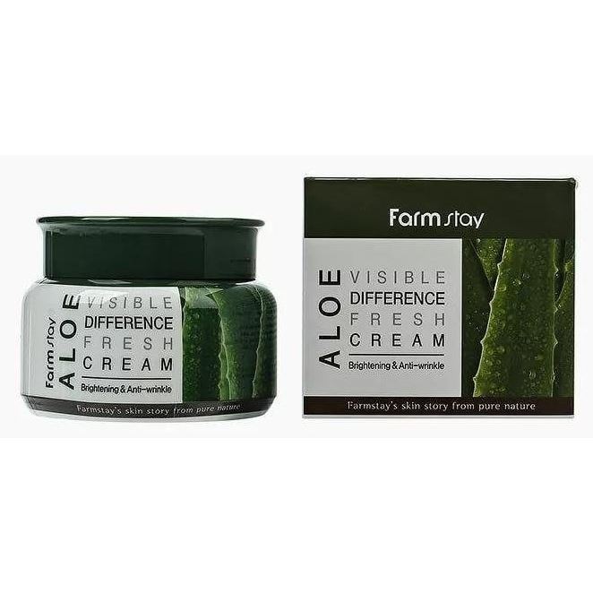 FarmStay Skin Care Aloe Visible Difference Fresh Cream  Освежающий крем с экстрактом алоэ