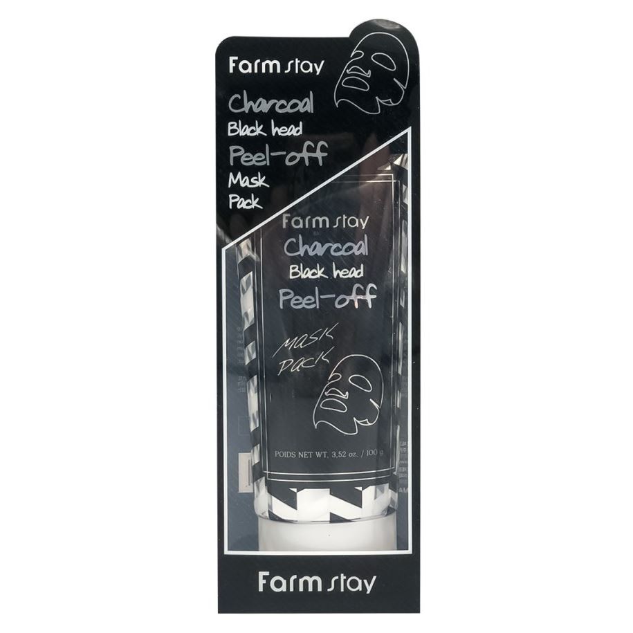 FarmStay Skin Care Charcoal Black Head Peel-Off Mask Pack Очищающая маска-пленка с древесным углем