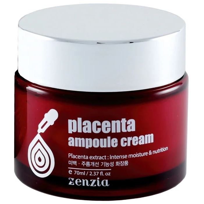Jigott Skin Care Zenzia Placenta Ampoule Cream Плацентарный крем для лица