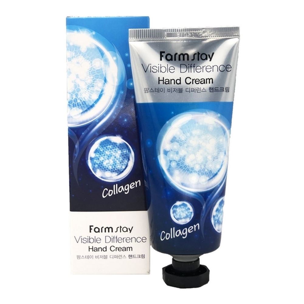 FarmStay Skin Care Visible Difference Hand Cream Collagen Укрепляющий крем для рук с коллагеном