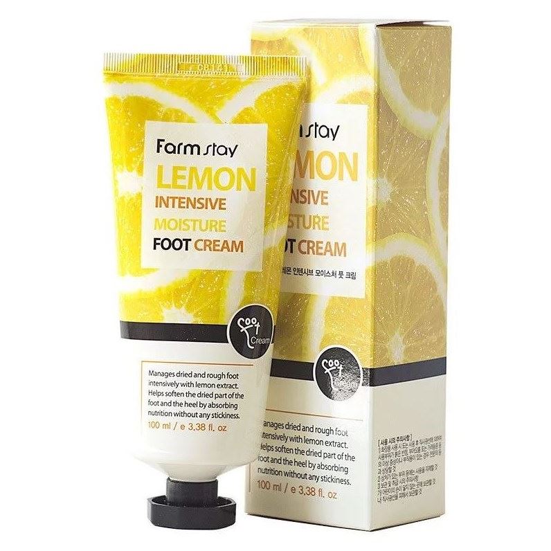 FarmStay Skin Care Lemon Intensive Moisture Foot Cream Увлажняющий крем для ног с экстрактом лимона