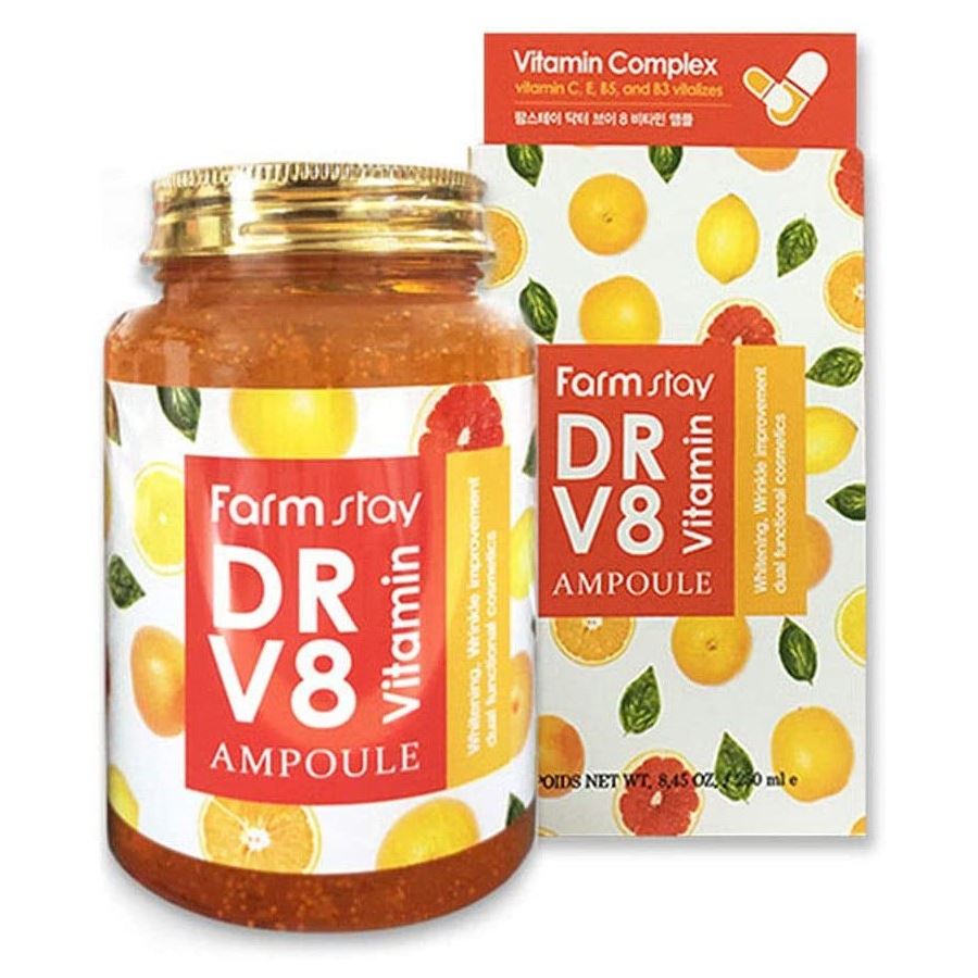 FarmStay Skin Care DR-V8 Vitamin Ampoule Многофункциональная витаминная сыворотка