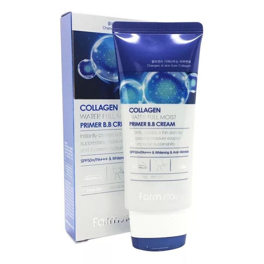 FarmStay Skin Care Collagen Water Full Moist Primer BB Cream SPF 50+ Увлажняющий ВВ-крем с коллагеном