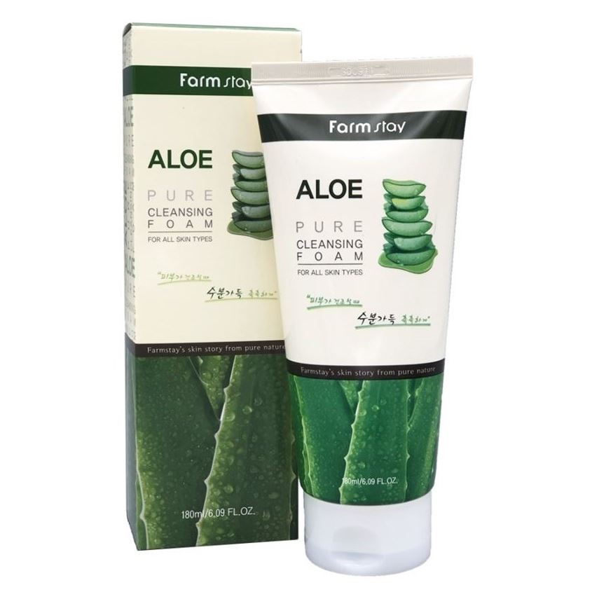 FarmStay Cleansing Aloe Pure Cleansing Foam Пенка для умывания с экстрактом алоэ