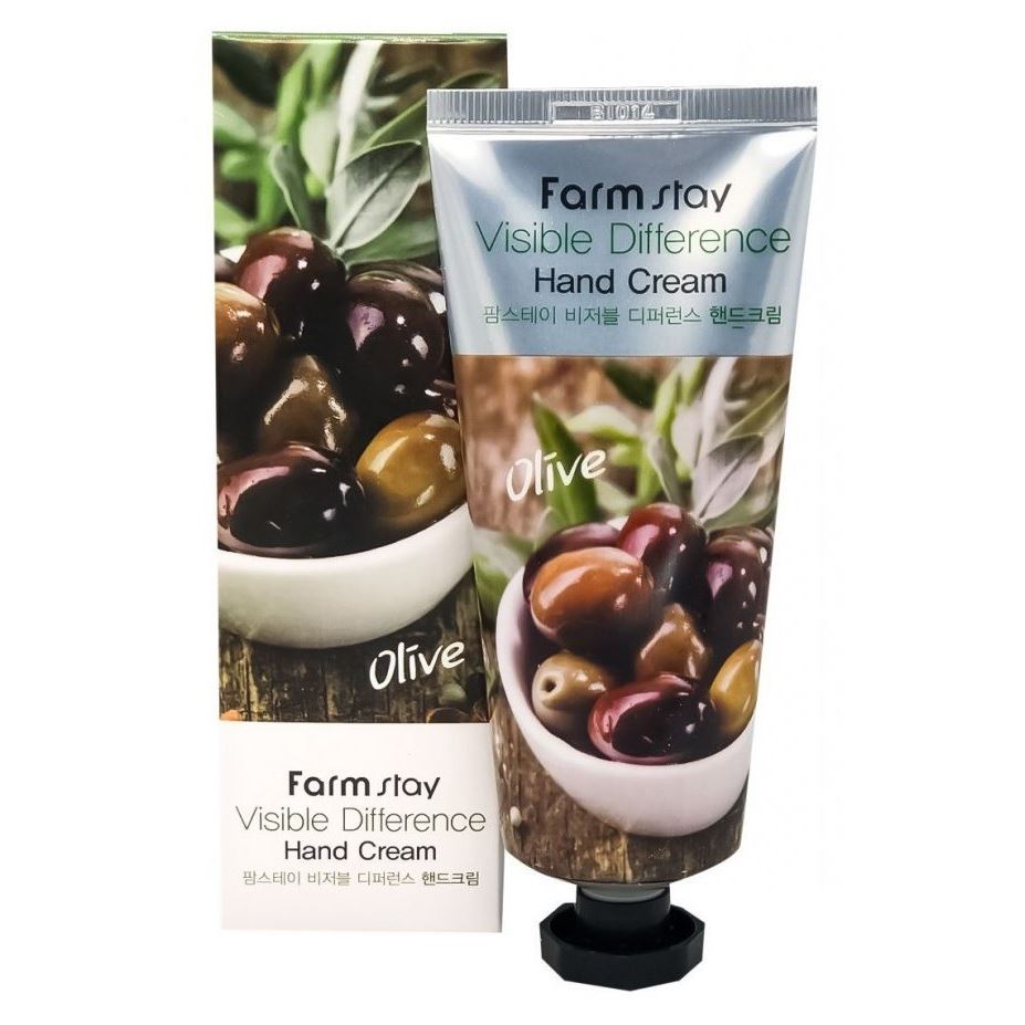 FarmStay Skin Care Visible Difference Hand Cream Olive Питательный крем для рук с экстрактом оливы