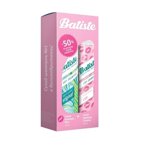 Batiste Dry Shampoo Set Original + Nice Dry Shampoo Набор Сухой шампунь Original и сухой шампунь Nice