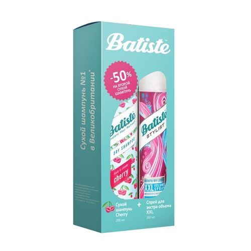 Batiste Dry Shampoo Set XXL + Cherry Dry Shampoo Набор: сухой шампунь XXL и сухой шампунь Cherry 