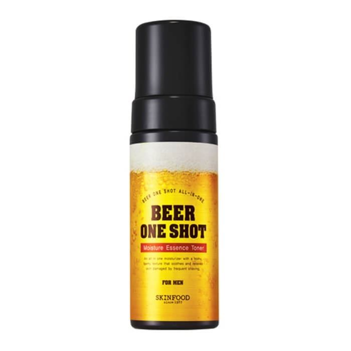 SkinFood Face Care Beer One Shot Moisture Essence Toner For Men Увлажняющий тонер-эссенция с экстрактом пивных дрожжей