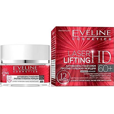 Eveline Anti-Age Laser Lifting HD Антивозрастной крем 60+ Антивозрастной крем против глубоких морщин 60+