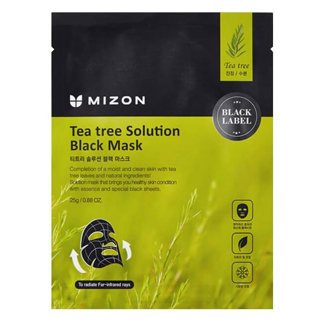 Mizon Mask & Scrab Tea Tree Solution Black Mask Маска для лица с экстрактом чайного дерева
