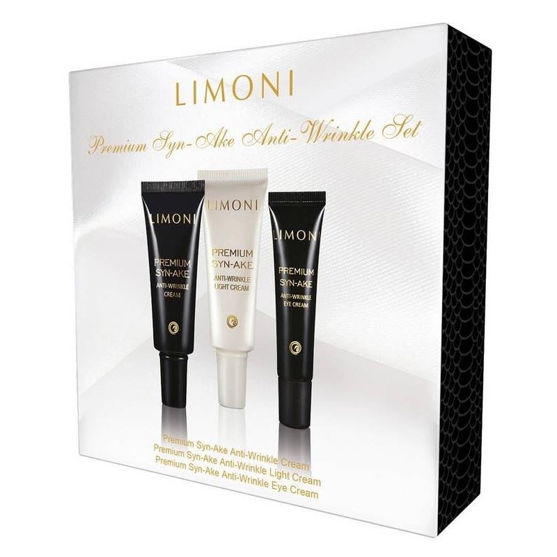 Limoni Gift Sets Набор Premium Syn-Ake Anti-Wrinkle Care Set  Набор: крем, легкий крем, крем для кожи вокруг глаз