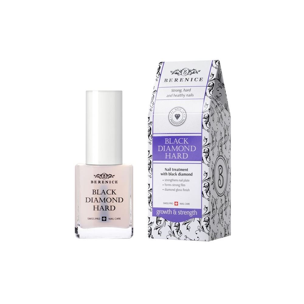 Berenice Nail Care Black Diamond Hard Средство для укрепления ногтей с частицами чёрного алмаза