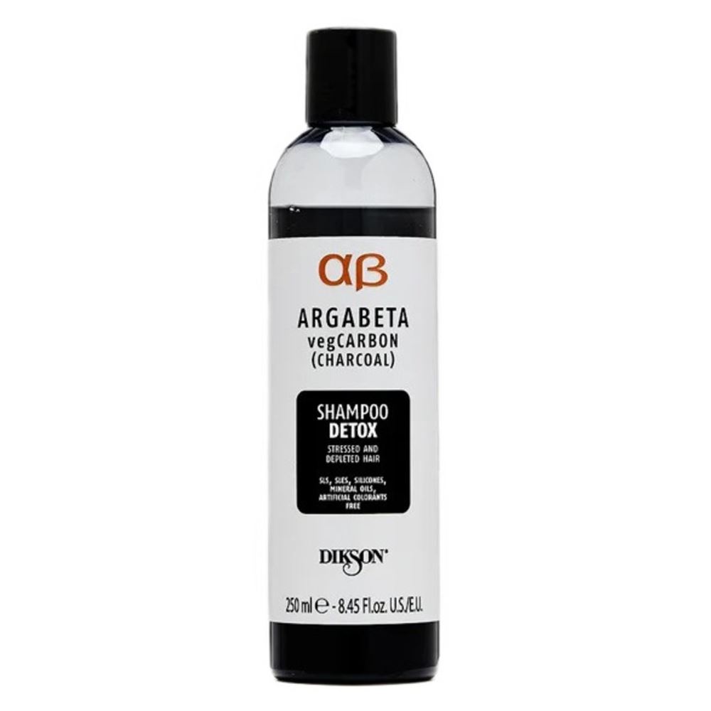 Dikson Argabeta LUX Line ARGABETA vegCARBON Shampoo Detox Шампунь с растительным углем, маслами лаванды и иланг-иланг для волос, подверженных стрессу